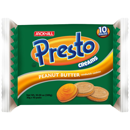 PRESTO CHOCO PEANUT BUTTER 30GX10'S