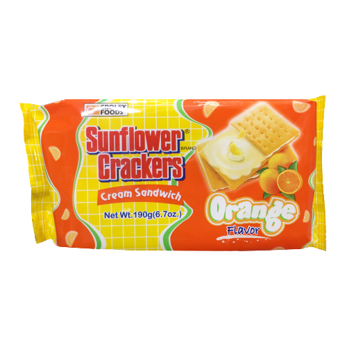 SUNFLOWER CRACKERS ORANGE 190G.