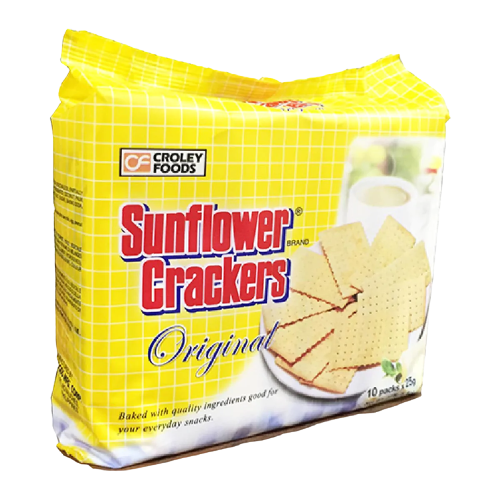 SUNFLOWER CRACKERS ORIG 10X25G