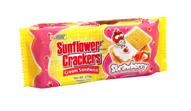 SUNFLOWER STRAWBERRY SANDWICH 270G 10'S