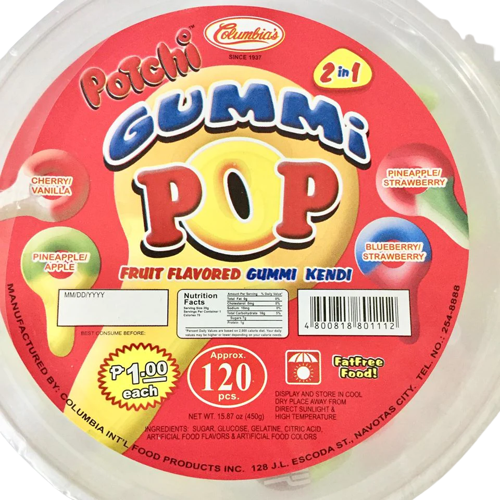 (Case) POTCHI GUMMY POP 120'S