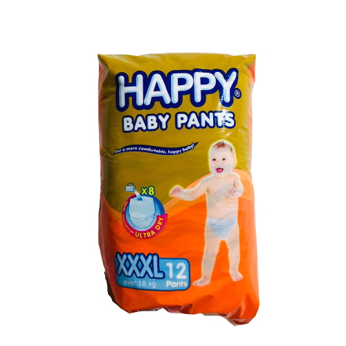 (Case) HAPPY BABY PANTS XXXL 12'S