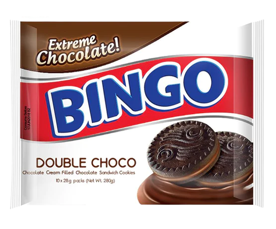 BINGO DOUBLE CHOCO 28G X10'S