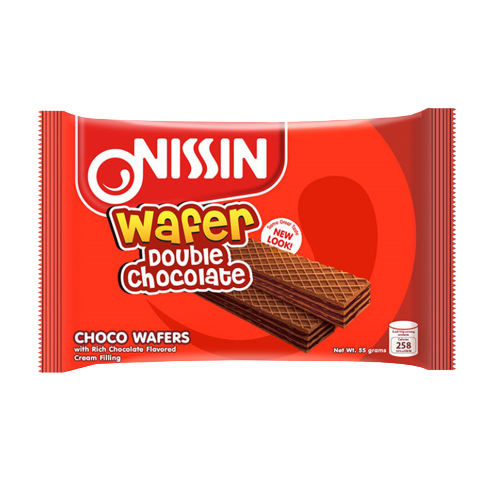 NISSIN WAFER DOUBLECHOCO 55G