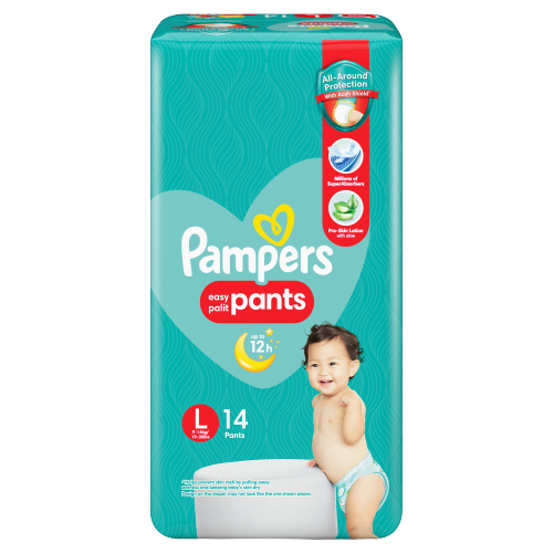 PAMPERS PANTS L 14'S