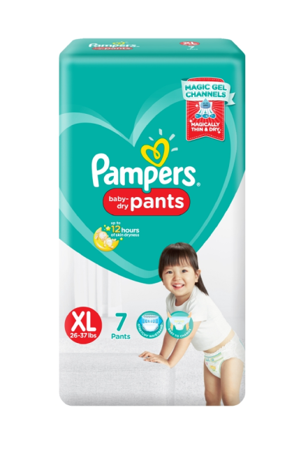 PAMPERS DRY XL 7'S