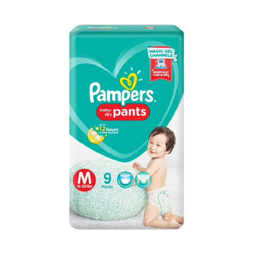 PAMPERS PANTS M 9'S