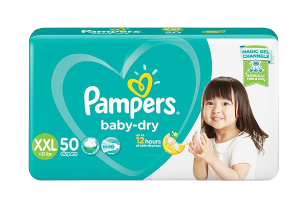 (Case) PAMPERS B-DRY TS JUMBO XXL 50'S