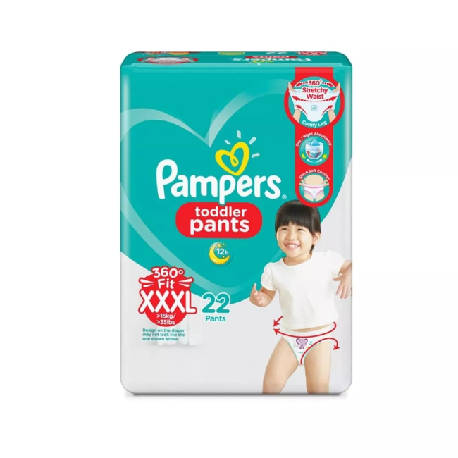 PAMPERS PANTS XXXL 22'S