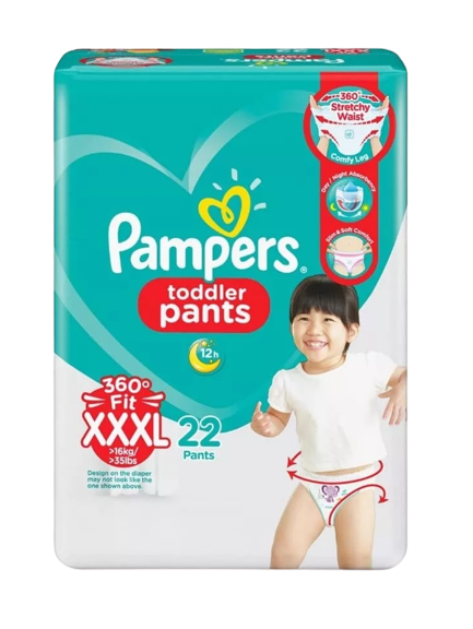 (Case) PAMPERS TODDLER PANTS XXXL 22'S