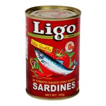 (Case) LIGO SARDINES TS W/ CHILI 155G LESS 1.00