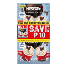 NESCAFE CREAMY WHITE TWIN PACK LESS PHP10