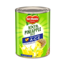 (Case) DEL MONTE 100% PINEAPPLE A-C-E 530ML