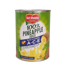 (Case) DEL MONTE 100% PINEAPPLE A-C-E 2.90L