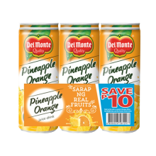 DEL MONTE PINEAPPLE ORANGE 240ML 6'S