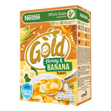 NESTLE GOLD HONEY BANANA FLAKES 180G