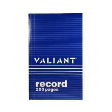 (Case) VALIANT RECORD 200 PAGES