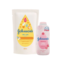 JOHNSON'S BABY MILK+OATS BATH FREE 200G JOHNSON'S BABY POWDER