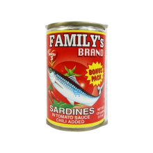 (Case) FAMILY'S BRAND SARDINES HOT T.S 155G