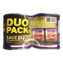 PUREFOODS LUNCHEON MEAT DUO PCK 230G