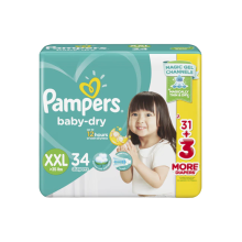 (Case) PAMPERS DRY XXL 34'S