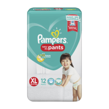 PAMPERS DRY XL 12'S