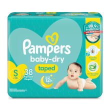 PAMPERS DRY S 38'S