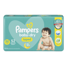 (Case) PAMPERS DRY M 52'S