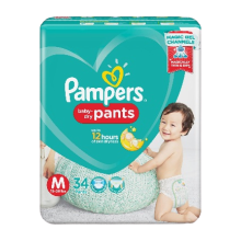 (Case) PAMPERS DRY M 34'S