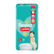 PAMPERS PANTS L 14'S