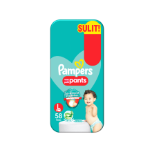 PAMPERS PANTS L 58'S SULIT