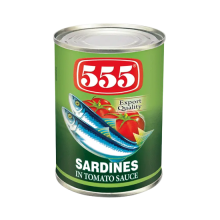 (Case) 555 SARDINES GRN 425G